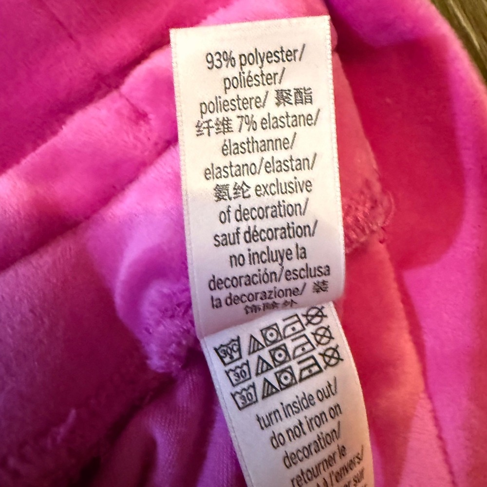 Victoria's Secret Velour Jogger Sweatpant Hot Pink Women S Y2K Barbiecore Lounge - Picture 6 of 6